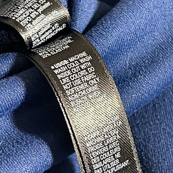 Coreio Pants Womens Size Small Petite yoga cropped Navy Blue active pull on - Picture 6 of 10